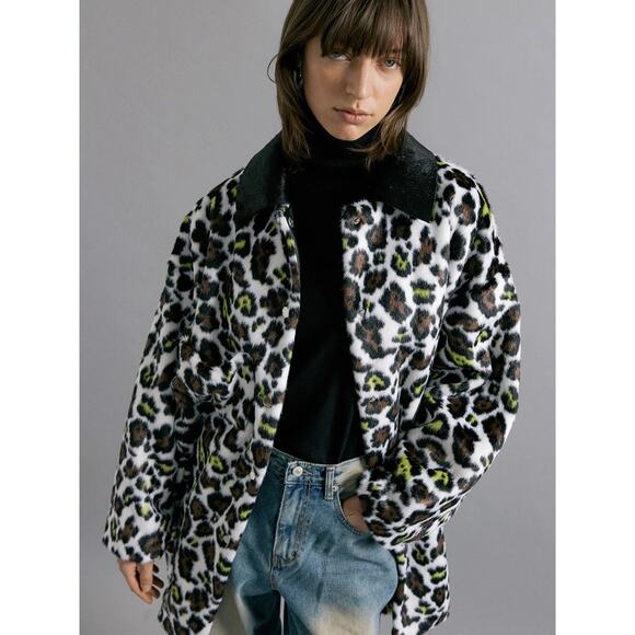 Anthropologie Molliolli Cheetah Print Coat - Picture 3 of 6
